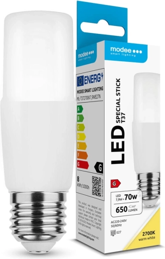 LED-pirn Modee Lighting Stick T37 E27 7,9 W 650 lm soe valge