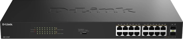 D-Link DGS-1018P Gigabit Unmanaged PoE Switch