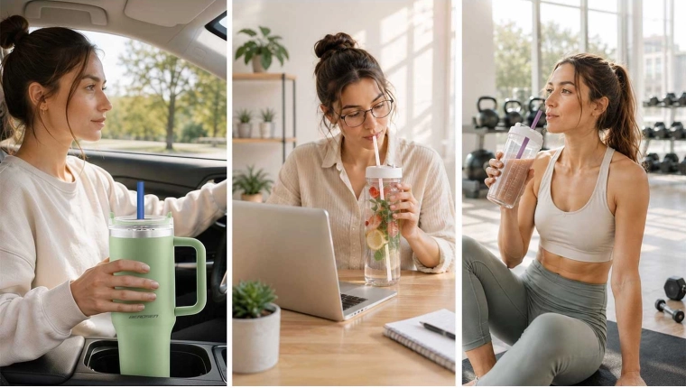 Comfortable drinking at home and on the go
