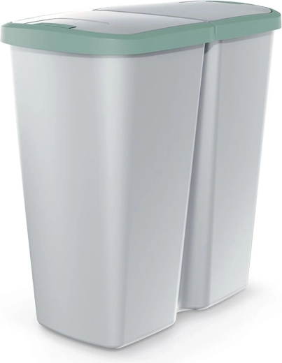 Prügikast PROSPERPLAST Compacta Q Duo 45 l jäätmete sorteerimiseks