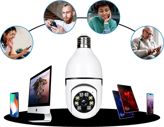 Wireless Wi‑Fi connection for home surveillance