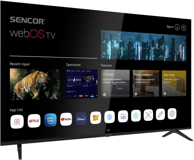 webOS Smart TV and popular applications