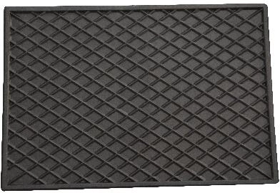 Kummimatt 30 × 40 cm, must
