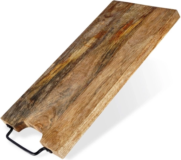 Puidust lõike- ja serveerimislaud 44 × 19 cm mangopuidust