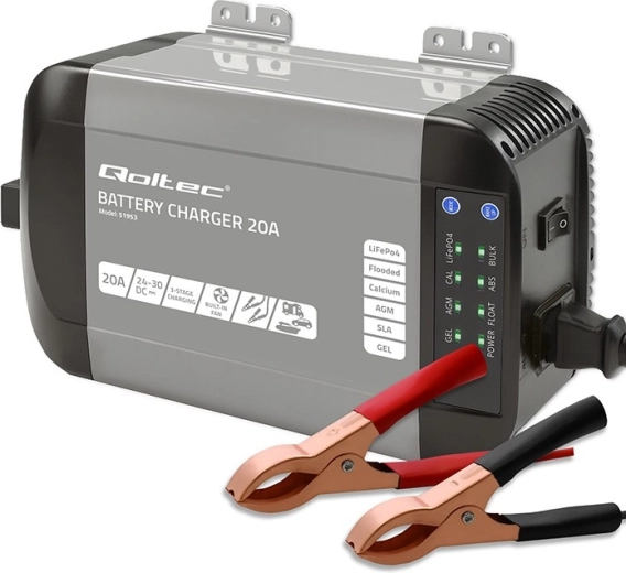 Monolithi nutikas laadija LiFePO4-, AGM-, GEL- ja SLA-akudele, 20 A, 24 V