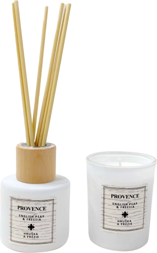 PROVENCE Gift Set Pear and Freesia – Candle and Diffuser
