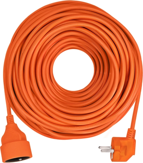 Solight pikenduskaabel ühendusega, 1 pistikupesa, 40 m, 3 × 1,5 mm², oranž