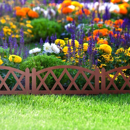 Plastic garden edging terracotta 60 × 24 cm