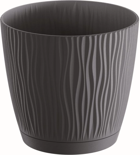 Lillepott Sandy P koos alusega 16,8 cm antratsiit