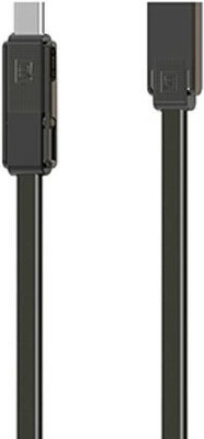 Remax RC-070TH andmekaabel 3-ühes, USB‑C / Micro‑USB / Lightning, 1 m, must