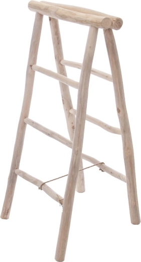 Dekoratiivne tiikpuust redel 50 × 50 × 100 cm