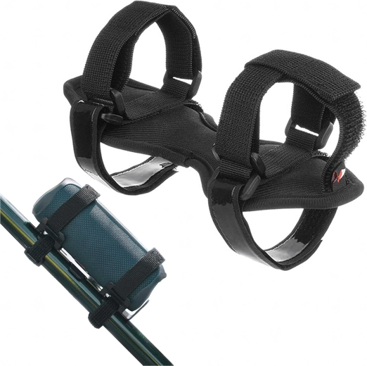 Universal Hook-and-Loop Bike and Motorcycle Holder for Speaker or Bottle