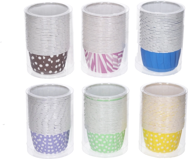 Valged ja värvilised kondiitritootmise vormid 5 × 4 cm – 25 tk