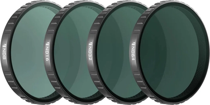 Freewell Standard Day filtrite komplekt DJI Osmo Action 6 jaoks – 4 tk