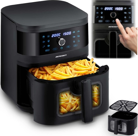 Kuumõhufritüür 8 l 1700 W aknaga BERDSEN
