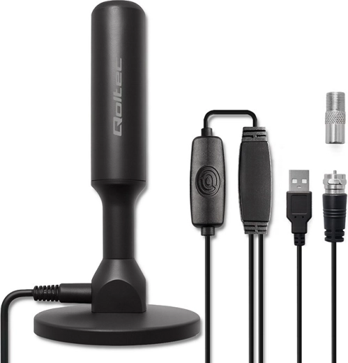 sise-TV antenn DVB-T2 võimendiga ja magnetalusega, 4K, 28 dBi, 5 m kaabel