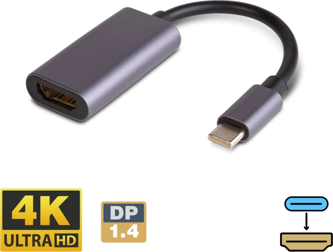USB-C–HDMI adapter 1.4, 4K toega