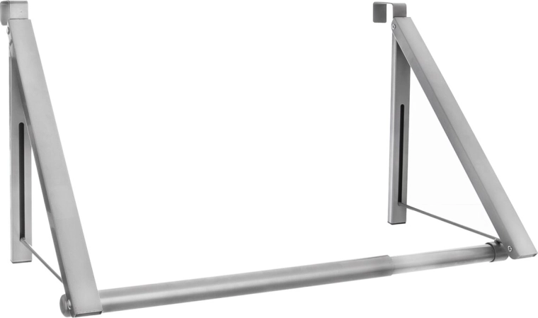 Adjustable metal over-the-door hook without drilling