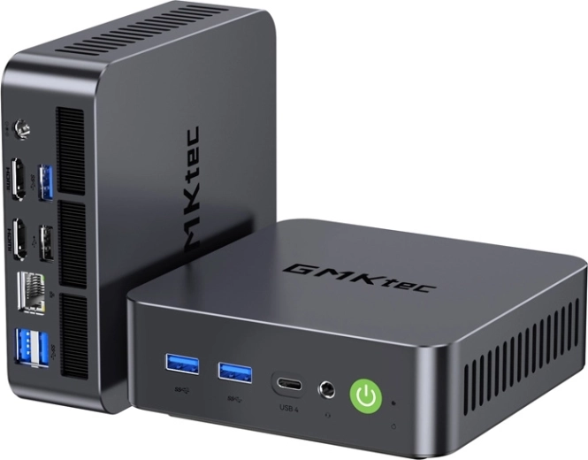 Mini PC GMKtec K17 koos Intel Core Ultra 5 226V, 16 GB RAM-i, 1 TB SSD ja Windows 11 Pro-ga