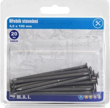 Ehitusnaelad 100 × 4 mm, 20 tk
