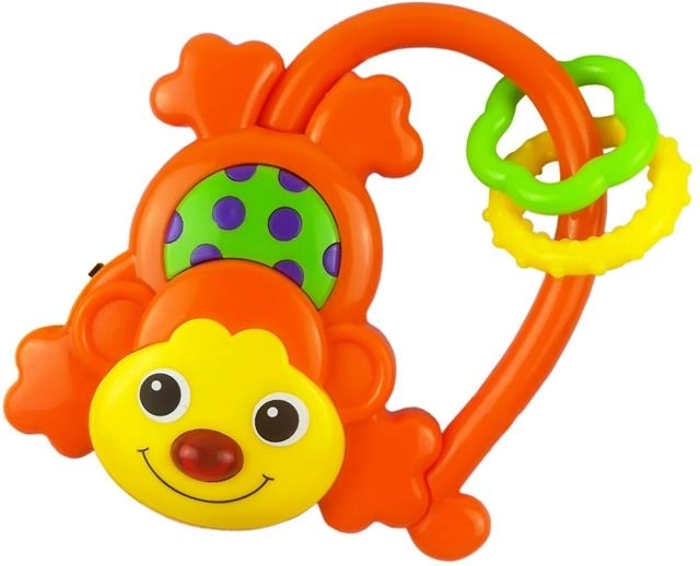 Laste kõristi heliga Baby Mix ahv oranž