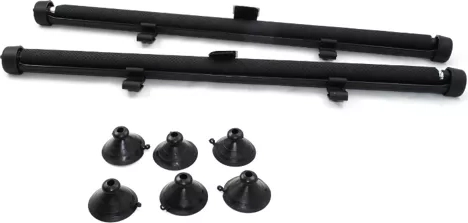 Quick installation using suction cups and hooks