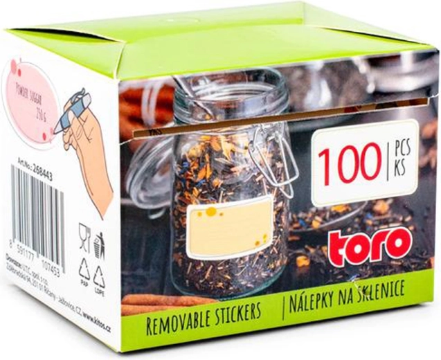 Universaalsed kleepsud – 100 tk, 2 varianti, 6,5 × 4 cm