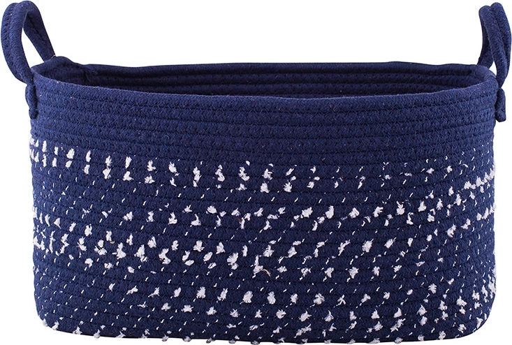 Ristkülikukujuline punutud hoiukorv granaatvärvi 27 × 37 × 20 cm
