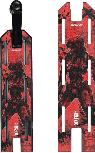 Soke griptape freestyle-tõukerattale Red Cyber 52 × 13 cm