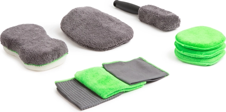 Mikrokiust autopesukäsnade komplekt