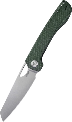Kubey Elang KU365E kokkupandav nuga 10 cm, bead blasted, tumeroheline micarta klambriga