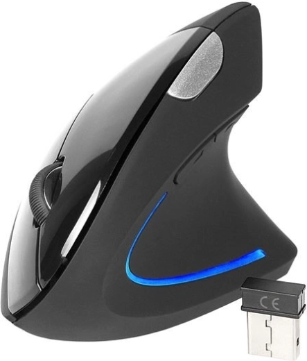 Ergonoomiline juhtmevaba vertikaalne hiir Flipper RF Nano USB