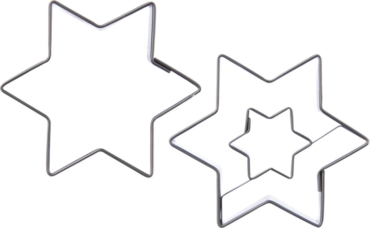 Orioni tähekujulised küpsisevormid 6,3 cm – 2 tk