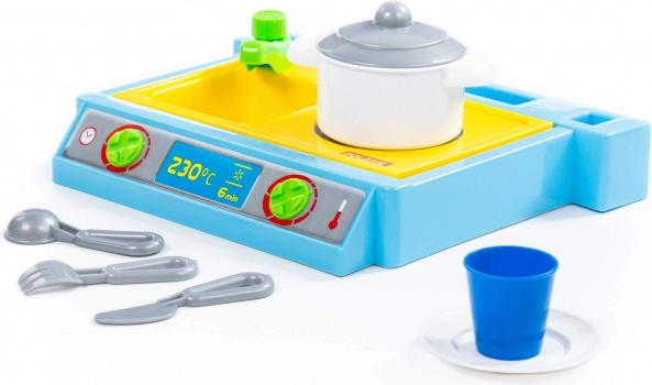 Laste mini köögikomplekt Natálka 33 cm – 7-osaline komplekt
