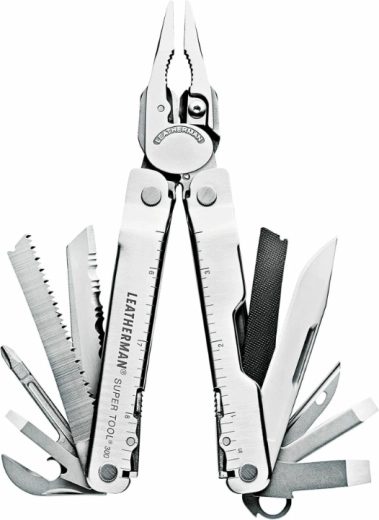 Leatherman Super Tool 300 multifunktsionaalne tööriist 19 funktsiooniga, hõbedane, nailonümbrisega