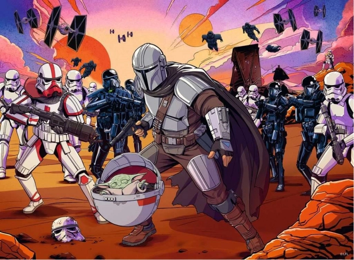 Ravensburger pusle Star Wars: The Mandalorian – vastasseis, 300 tükki