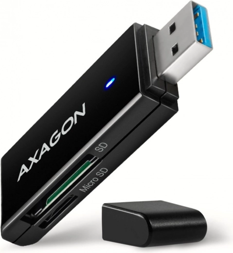 Väline kaardilugeja USB-A 3.2 Gen 1 AXAGON UHS-I toe abil