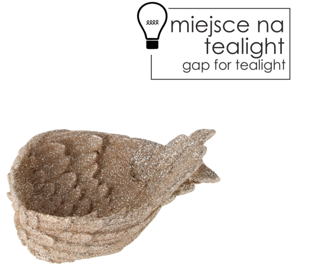 Tiibade kujuline keraamiline teeküünla alus, valge
