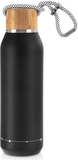 Orioni roostevabast terasest termospudel, must, 580 ml