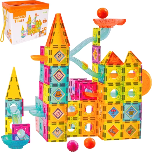 Magnetic Construction Set for Kids, 139 Pieces