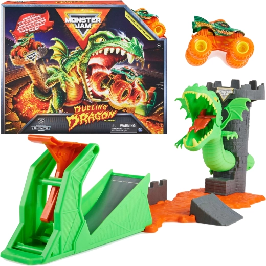 Monster Jam mängukomplekt Draakonite võitlus 1:64