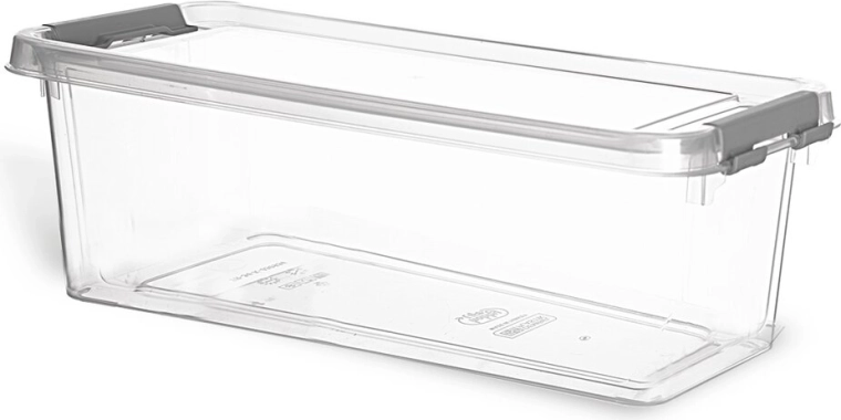 Plastkarp kaanega Multi Long 1,2 l