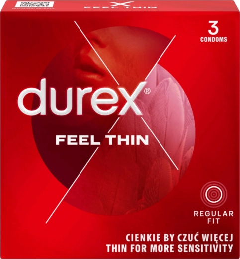 Durex Feel Thin Condoms 3 pcs