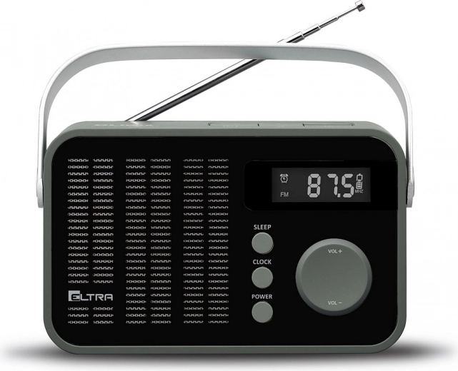 Portable FM Radio with Digital Tuning OLIWIA, Black