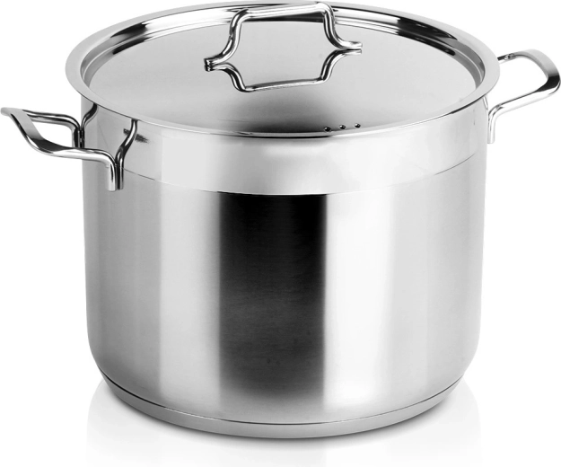Roostevabast terasest pott kaanega Anett 26 cm, 10 l