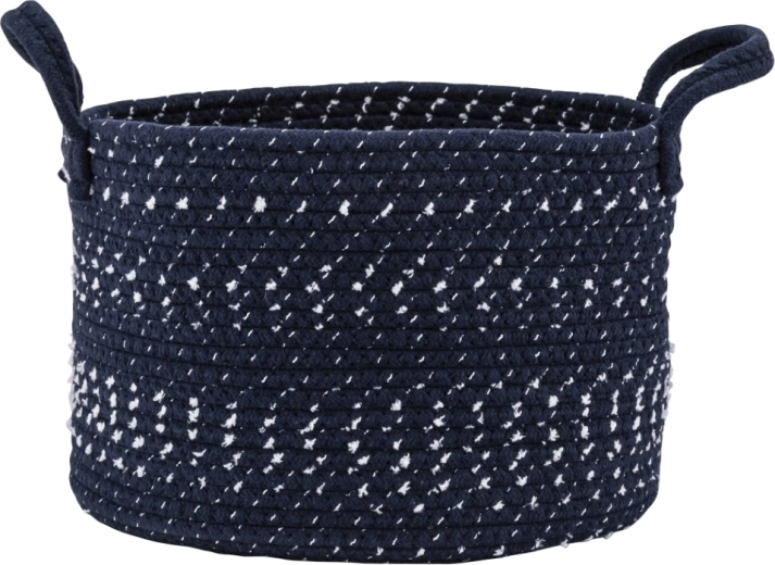 Punutud hoiukorv 28 × 28 × 20 cm, tumesinine