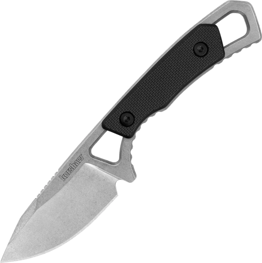 Kershaw Brace – kaelanoaž, 5,1 cm, stonewash, must GFN, plasttupp