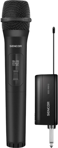 Juhtmeta mikrofon Sencor SSS WM10 vastuvõtjaga
