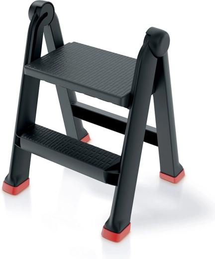 Kokkupandav plastikust astmelaud UNI Ladder PROSPERPLAST, 2 astet, kandevõime 150 kg