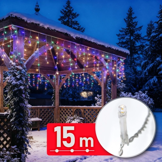 Multicolor LED Light Chain 15 m, 600 LEDs